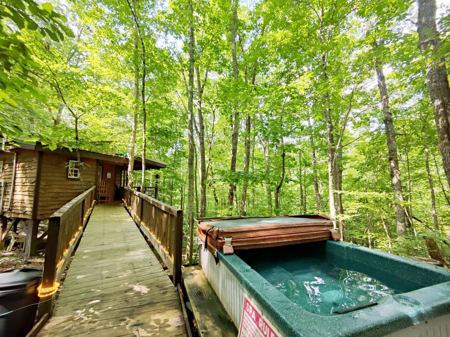 Hummingbird Treehouse Getaway with Hot Tub