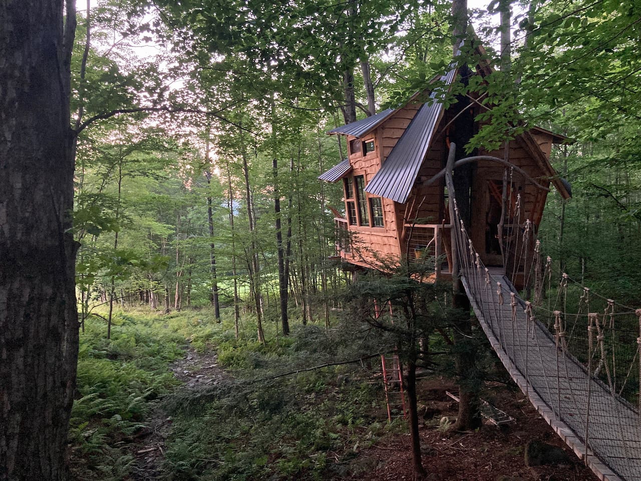 Treehouse at Bliss Ridge Farm - best view in VT