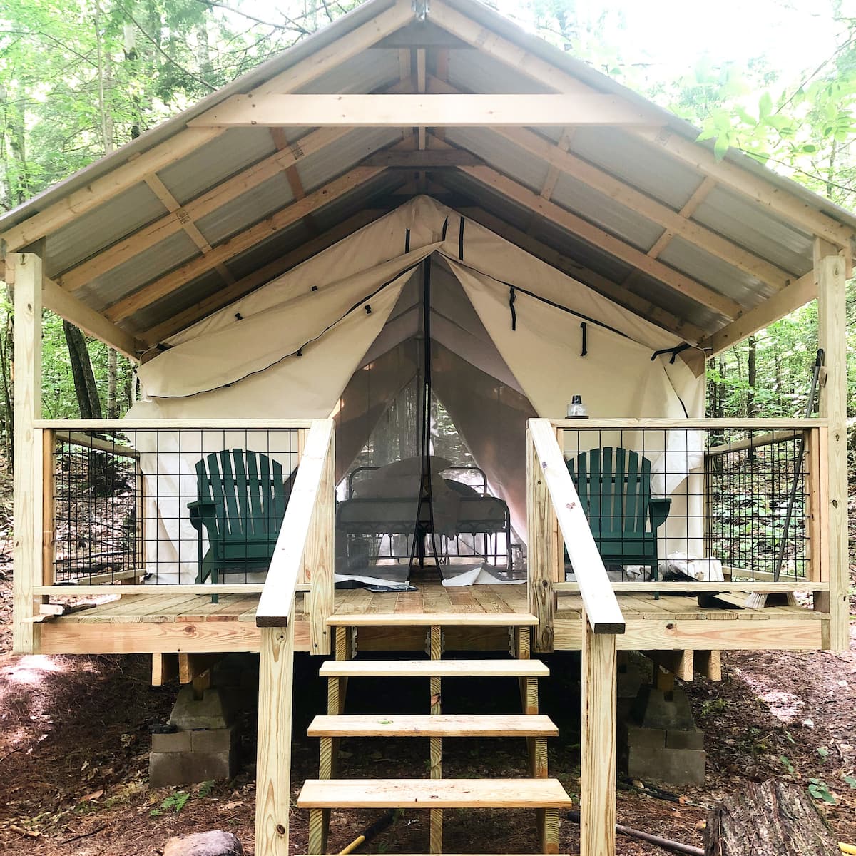 New Hampshire Glamping Tent