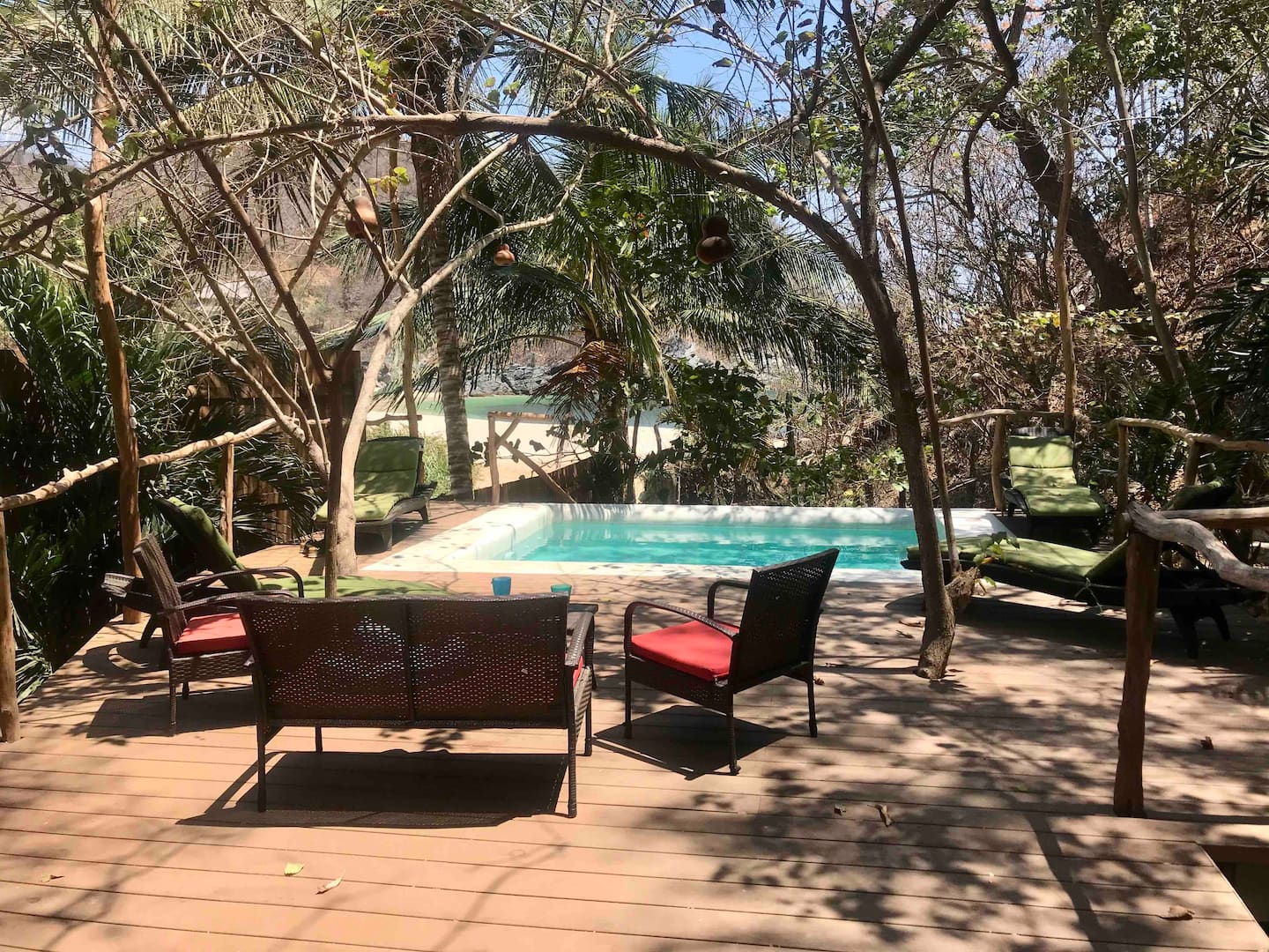 Beach Front Tree Cabin with Pool