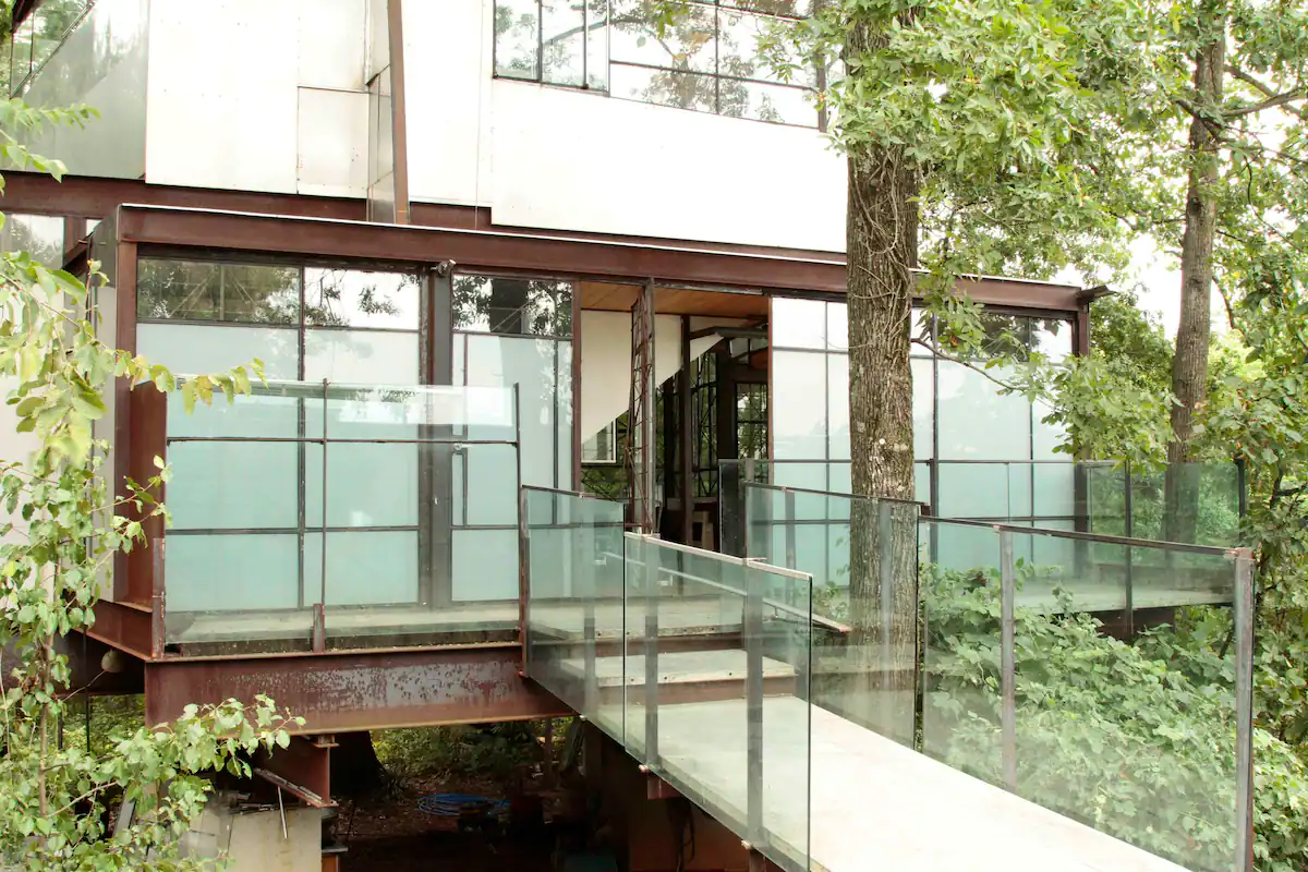 Both Floors Modern Glass Tree House Luxury